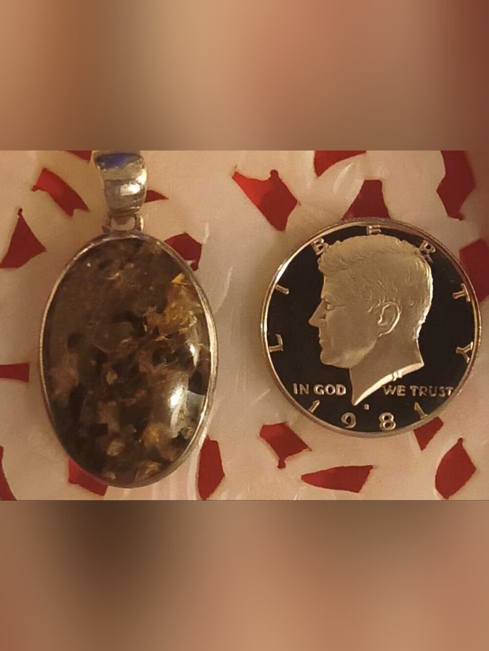 ​RARE 950 Fine Silver Astrophyllite Heavy Statement Pendant